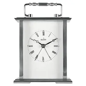 Acctim Gainsborough Mantel Clock Silver