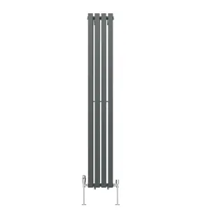 Right Radiators 1800x270 mm Vertical Double D Shape Flat Panel Designer Radiator Anthracite