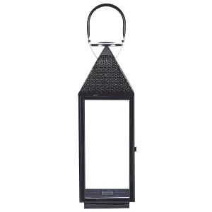 Beliani Modern Lantern BALI Metal Black