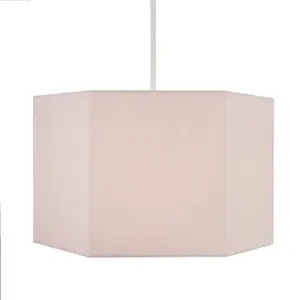 Glow Easy fit Pink Plain Lamp shade (D)33cm