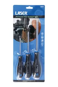 Laser Tools 8037 3pc JIS Pound Thru Screwdriver Set