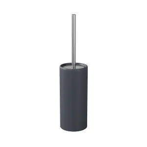 GoodHome Koros Midnight blue Ceramic, polypropylene (PP) & stainless steel Toilet brush & holder