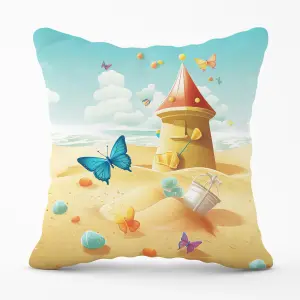 Butterflies On A Beach Holiday Cushions 45cm x 45cm