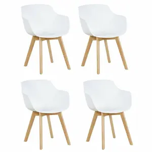 Neve Dining Armchair (Set of 4) White