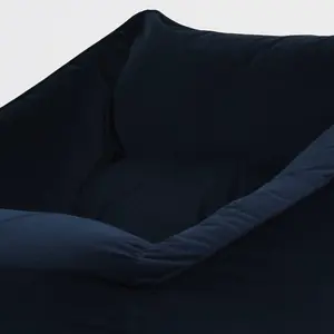 icon Natalia Velvet Armchair Bean Bag Midnight Blue Giant Bean Bag Chair