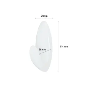 3M Command Bath Large Clear Towel Hook (Holds)2.2kg