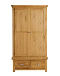 Birlea Woburn 2 Door 2 Drawer Wardrobe Oak