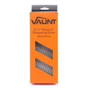 Vaunt V1444013 Diamond Medium Fine Sharpening Stone Double-Sided 200mm x 75mm