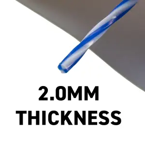 15m x2.00mm of strimmer/trimmer line,blue/white twist line gives you more cutting edge for cleaner and quicker cut