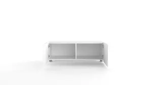 Clean and Contemporary with the Kolder TV Cabinet 1000mm x 340mm x 410mm in Crisp White