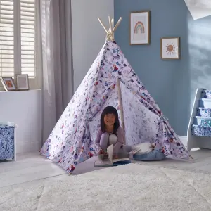 Disney Frozen Kids Teepee Tent with Carry Bag - Easy to Assemble & Dismantle, Foldable & Portable Indoor Playhouse