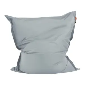 Beliani Modern Bean Bag Light Grey FUZZY