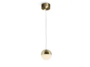 Luminosa Sphere Integrated LED Globe Ceiling Pendant Brass