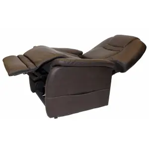 Dream Comfort Rise & Recline Chair - Chocolate PU Leather