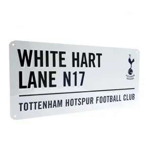 Tottenham Hotspur FC Official White Hart Lane Street Sign White/Black (One Size)