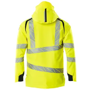 Mascot Accelerate Safe Lightweight Lined Outer Shell Jacket (Hi-Vis Yellow/Dark Navy)  (Large)