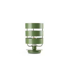 Luminosa Ulisse Cylindrical Table Lamp, Green