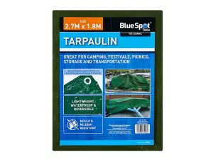 BlueSpot Tools Green Tarpaulin 2.7 x 1.8m