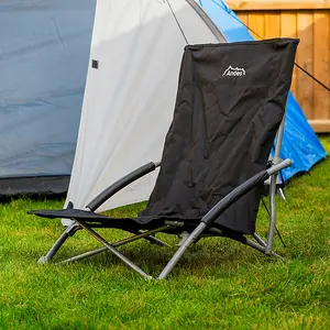 Andes Camping Low Chair - BLACK