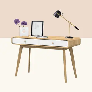 Justine Writing Desk Oak/White