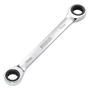 Draper Tools HI-TORQ Metric Double Ratchet Ring Spanner, 14 x 15mm