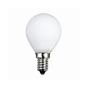 60watt Opal Satin E14 SES Golf Ball Lamp Bulb Old Style Dimmable (Pack of 10)