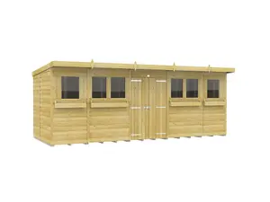 DIY Sheds 18x7 Pent Summer Shed Loglap