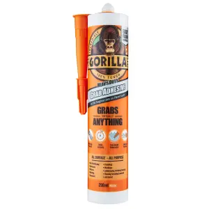 Gorilla Waterproof White Grab adhesive 290ml 0.56kg