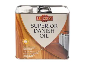 Liberon Superior Danish Oil 2.5 Litre for Wood Care and Protection