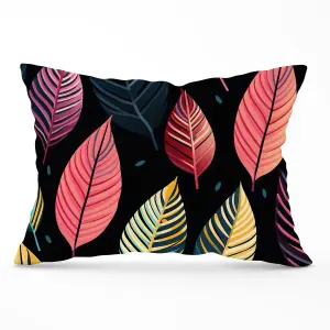 Colourful Leaves Pattern Cushions 33cm x 48cm