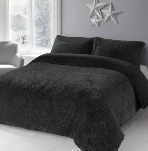 Teddy Bear Fleece Cuddles Alaska Luxury Duvet Cover Set