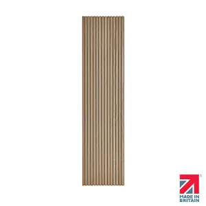 Naturewall SlatWall Acoustic Natural Oak - 240cm x 60cm on Grey Felt