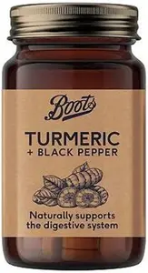 Boots Naturals Turmeric + Black Pepper 60 Tablets