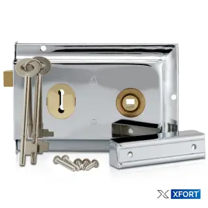 XFORT Traditional Rimlock (Polished Chrome).