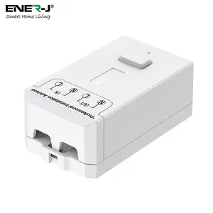 3 Gang Wireless Kinetic Switch, White+Non Dimmable 5A RF Receiver