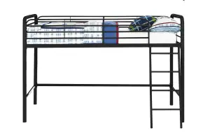 Midsleeper Bunk Bed Black, Single