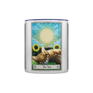 Deadly Tarot The Moon The Sun And The Star Felis Mug White/Blue (One Size)