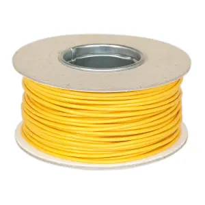 Sealey Automotive Cable Thin Wall Single 2mm² 28/0.30mm 50m Yellow