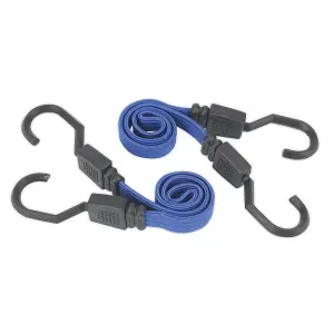 Sealey Flat Bungee Cord Set 460mm 2pc BCS15