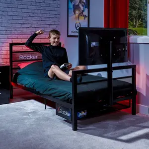 Basecamp Bed Frames by X Rocker Black