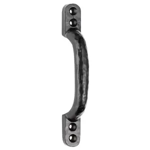 Forged Iron Hotbed Pull Handle 132 x 16mm Black Antique Door Handle