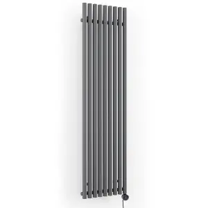 Terma 230V 1kW Modern Grey Smart Vertical Oil-filled radiator