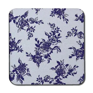 Roses Print On Polka Dots (Coaster) / Default Title