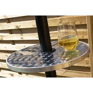 Patio Tower Heater Table Adapter - Drinks Holder - 400mm x 75mm Hole - Outdoor