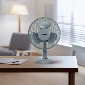 Geepas 12 Inch Table Fan 35W Electric Portable, Home or Office Use