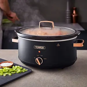 Tower Cavaletto 6.5 Litre Slow Cooker Black