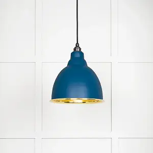 Smooth Brass Brindley Pendant in Upstream