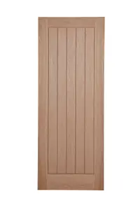 Unglazed Cottage Oak veneer Internal Fire door, (H)1981mm (W)762mm (T)44mm