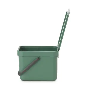 Brabantia Sort & Go Standard Fir green Plastic Bin - 6L Freestanding