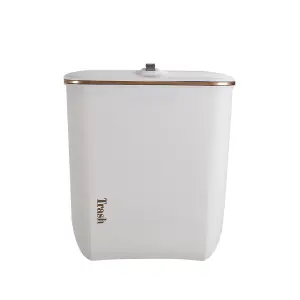 Hanging Kitchen Bathroom Rubbish Dustbin Recycling Bin Waste Trash with Lid 26.6 cm W x 14.8 cm D x 30 cm H